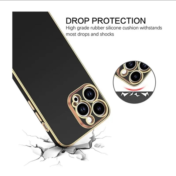 Luxury Electroplated Case For iPhone 14 Pro Max - BLACK-SALE - Picture 7 of 8